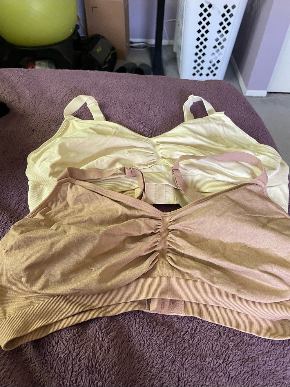 Popilush Seamless Comfort Bralette - Beige and Cream XXL